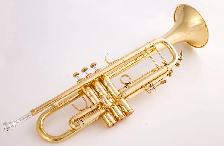 Made in Japan quality 8335 Bb Trumpet B Flat Brass Silver/Gold Plated with Leather Case