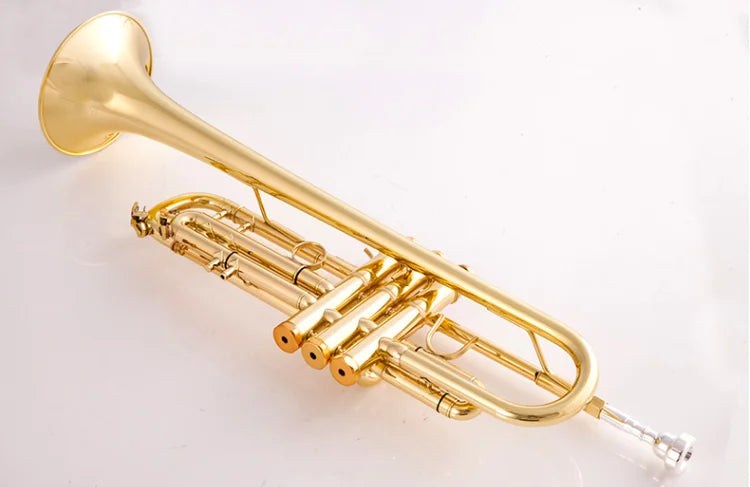 Made in Japan quality 8335 Bb Trumpet B Flat Brass Silver/Gold Plated with Leather Case