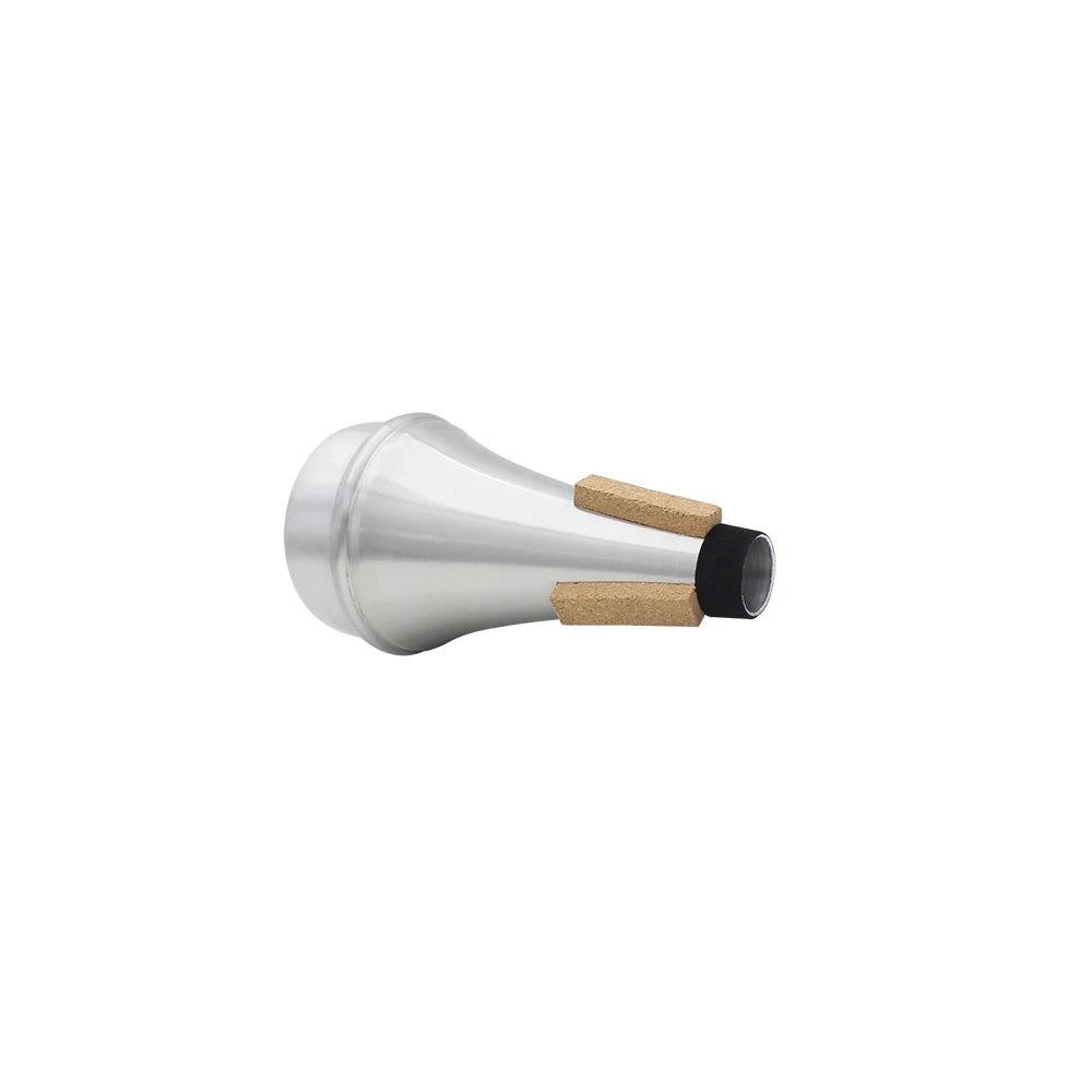 Weaker Beginners Practice Straight Body Mute Accessories Silver Portable Mute Aluminum Alloy Trumpet Silencer Trumpetuniversal